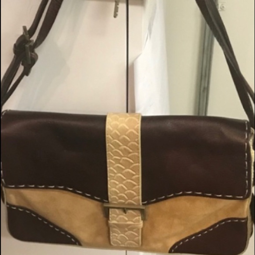 B Cavalli, suede and leather “Authentic bag”New